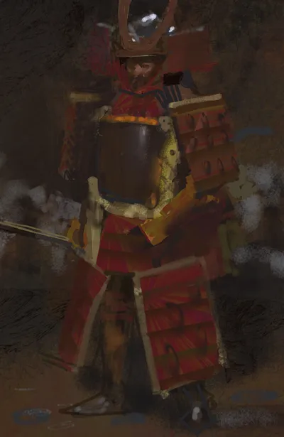 mullins-red-samurai-study
